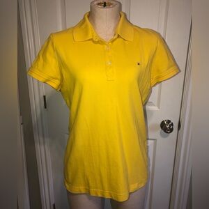 Tommy Hilfiger Women's Yellow Button Down Shirt